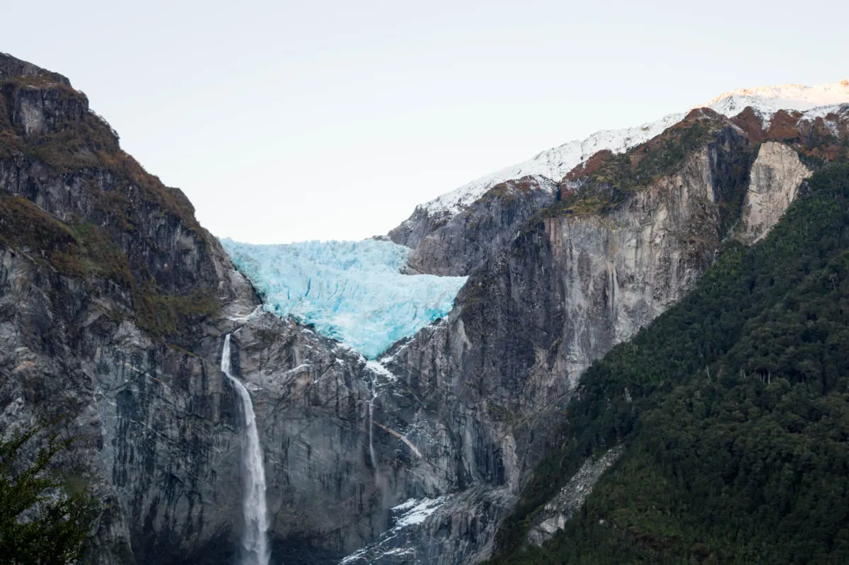 The Ventisquero Queulat (Queulat Hanging Glacier) Queulat National Park near Puyuhuapi along the Carretera Austral