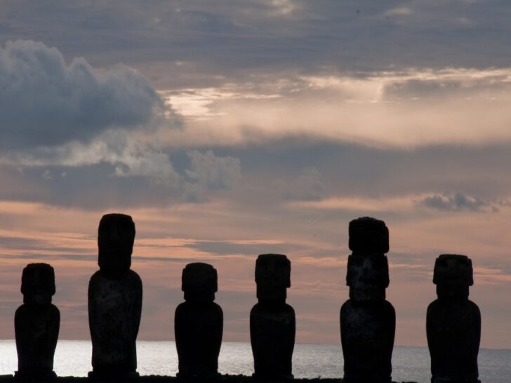 Sunrise at Ahu Tongariki on Easter Island