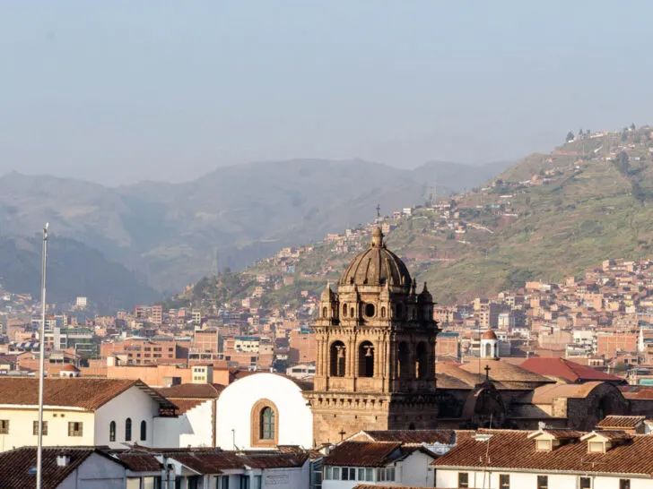 The rooftops of Cusco's historic old city centre