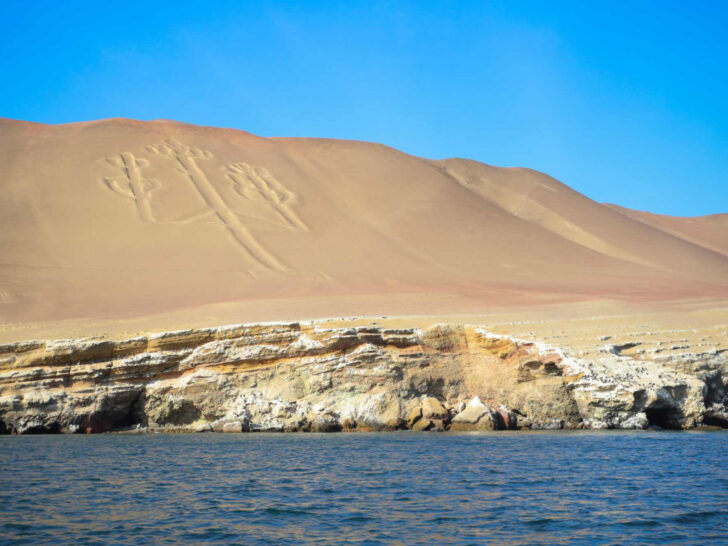The geoglyph Nazca Lines near Paracas, Peru.
