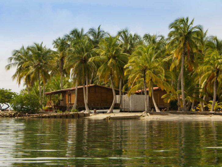 A tiny island in the Caribbean Archipelago San Bernardo near Tolu, Colombia