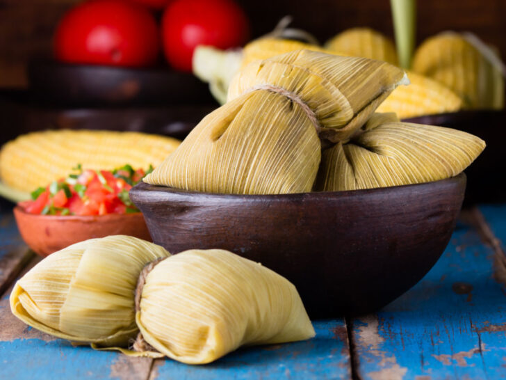 Tamales are a delicacy in Latin America, including Argentina. They're a savory concoction of cornbread stuffed with meats, onions, and peppers wrapped artistically in a corn husk package.