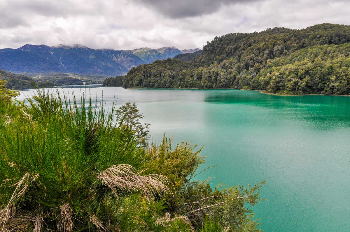 A lake view from the Road of the Seven Lakes in Argentina.