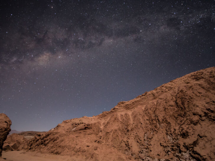 The Milky Way over the Atacama Desert. Going stargazing is one of the best things to do in Chile.