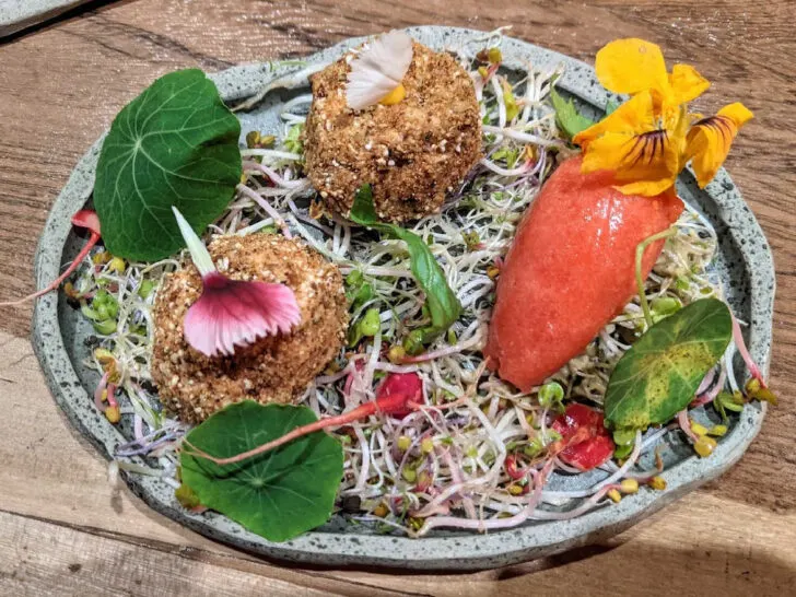 A dish from the adventurous 13 Fronteras restaurant in Buenos Aires, Argentina.