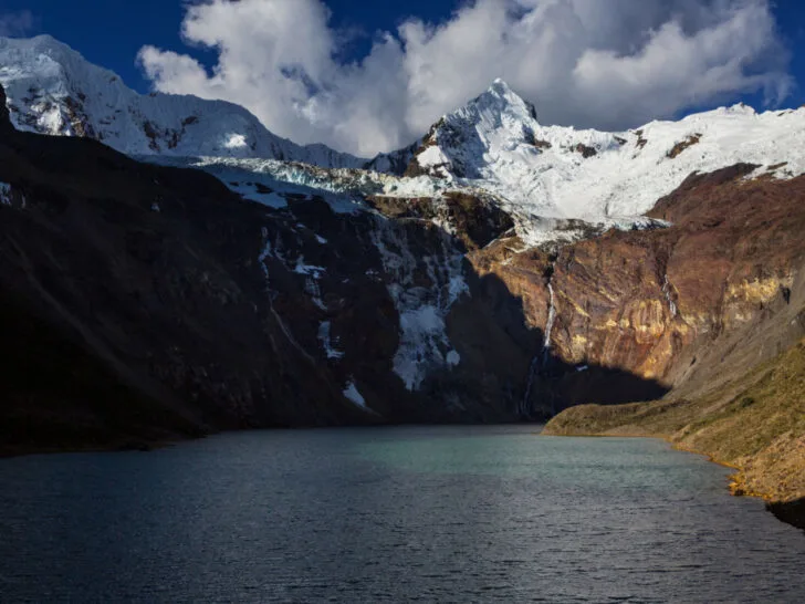 Lakeside during the Cordillera Huayhuash circuit hike